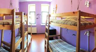 Хостел Kryshi Mira Санкт-Петербург Спальное место на двухъярусной кровати в шестиместном общем номере для мужчин и женщин с видом на город-3